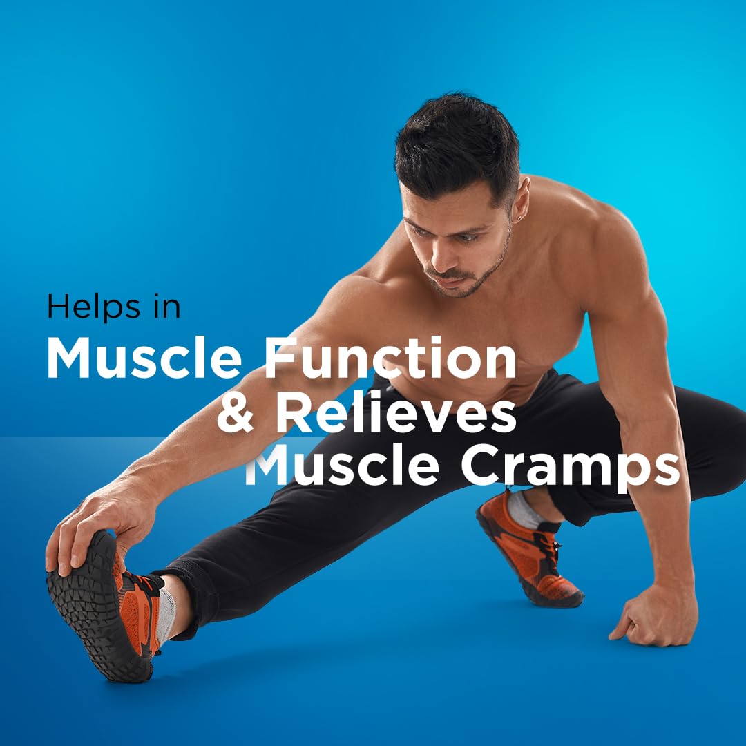 Magnesium Bisglycinate with Vitamin B6 | 100% Chelated | Highly Bioavailable & Rapid Absorption | Helps in Muscle Function & Relieves Cramps | Lab-Tested for Magnesium - 60 Veg Capsules