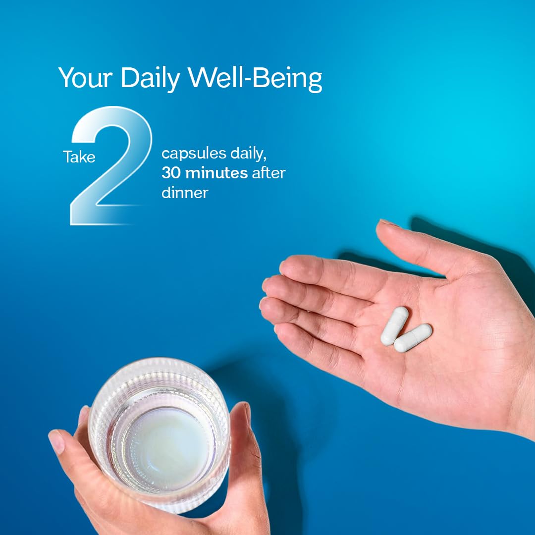 Magnesium Bisglycinate with Vitamin B6 | 100% Chelated | Highly Bioavailable & Rapid Absorption | Helps in Muscle Function & Relieves Cramps | Lab-Tested for Magnesium - 60 Veg Capsules