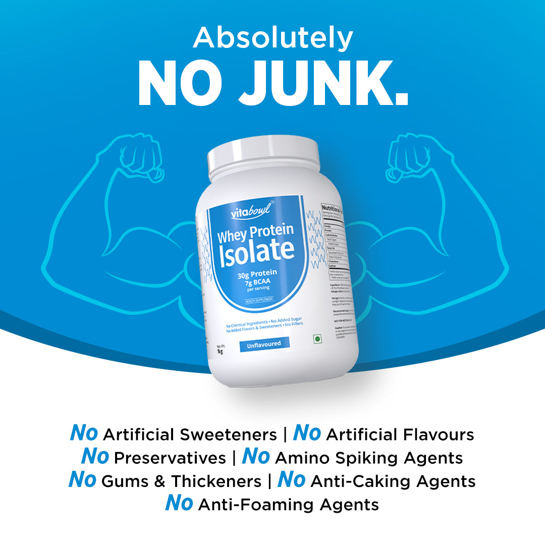 Raw Whey Protein Isolate 100% Pure, Unsweetened & Unflavoured