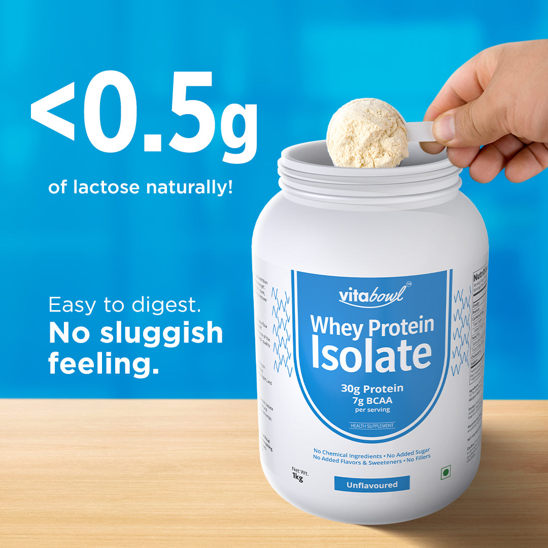 Raw Whey Protein Isolate 100% Pure, Unsweetened & Unflavoured